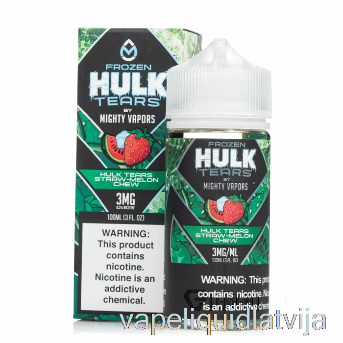 Saldētas Hulk Asaras Salmu Melones Košļāt - Hulk Asaras - 100ml 0mg Vape šķidrums